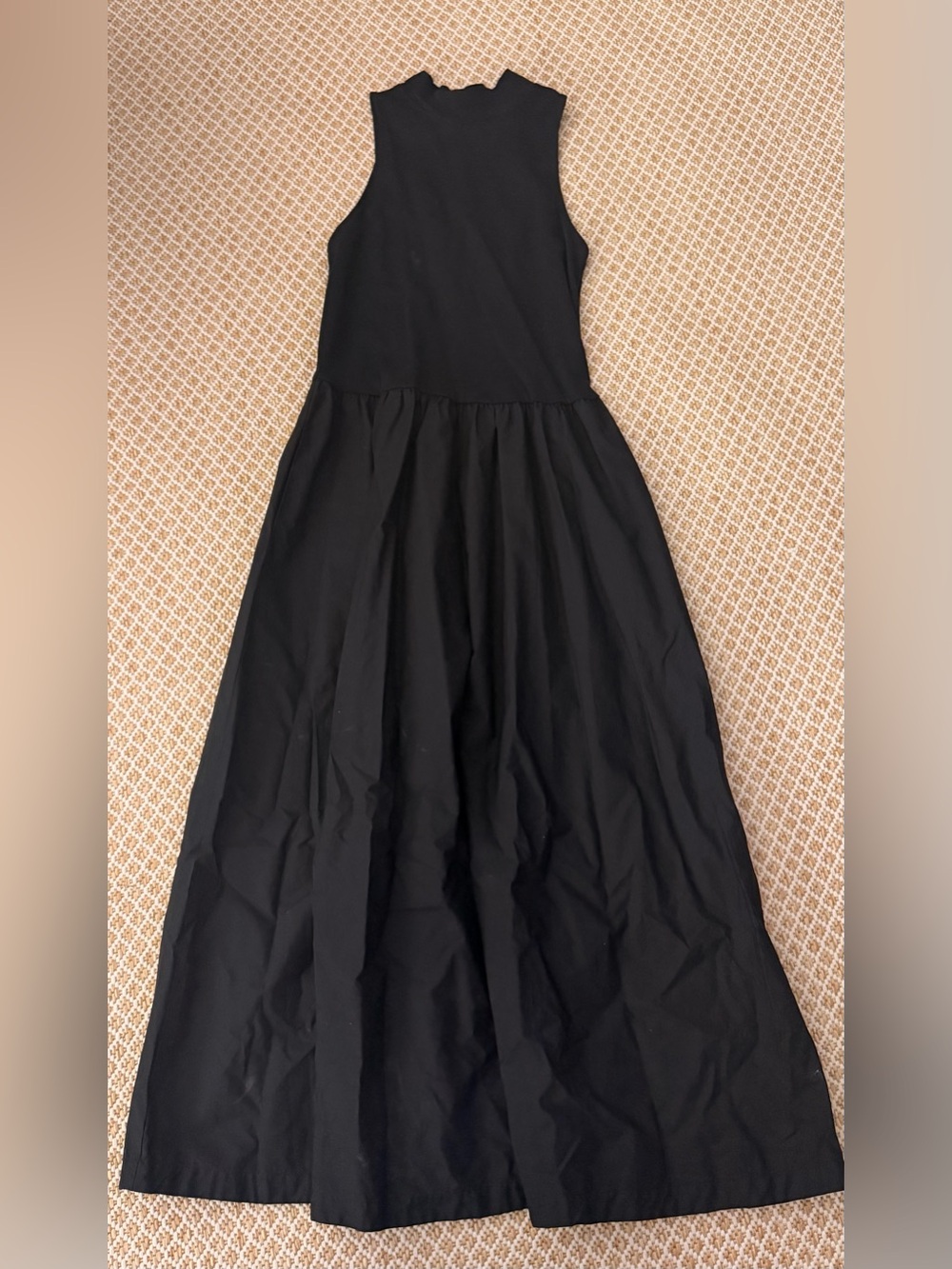 Classic Black Sleeveless Maxi Dress